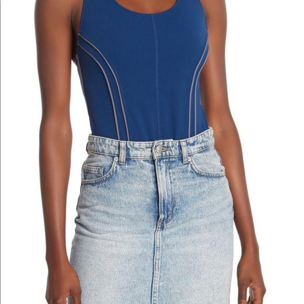 Free People Delta Bodysuit Swimsuit Activewear S - Picture 4 of 6